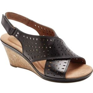 Cobb Hill Women's Rockport Janna Wedge Slingback Sandal